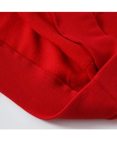 Bigfanshu in Women's Clothing Long Sleeve Print Hooded Sweatshirt Autumn&Winter Blouse Lady Tops Red - Buy Online on GoSupps.com