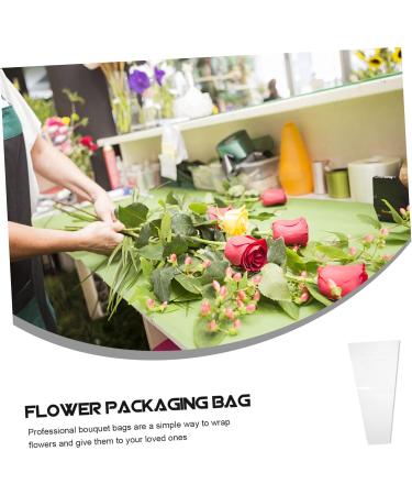 ABOOFAN 150 Pcs Trapezoidal Flower Packaging Florist Bags Decorative Bags Flowers Opp Flower Stand 45X28CMx3pcs As Shown 1x3pcs - Buy Online on GoSupps.com