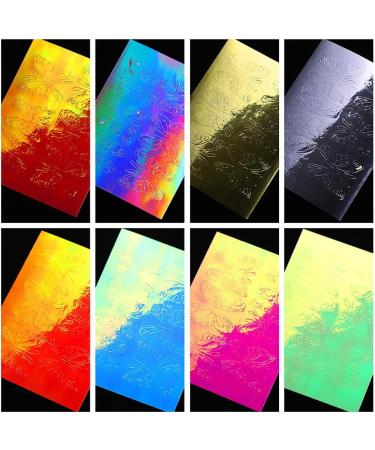 Butterfly Reflections Nail Stickers - 16 Sheets Holographic Butterfly Wings Nail Art Decals 3D Vinyls Nail Stencil for Nails Manicure Tape Adhesive Foils DIY Decoration - Buy Online on GoSupps.com