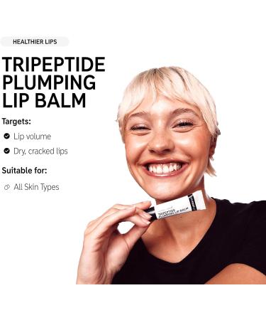 The Inkey List Tripeptide Plumping Lip Balm 10ml | Non Tingling Lip Plumper | Hydrating & Fragrance Free | Suitable for All Skin Types - Buy Online on GoSupps.com