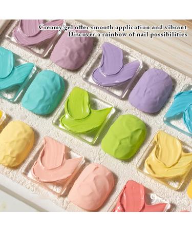 2 5 g x 9 - Vernis Gel D grad Gel Manucure Arc-en- Solide Ensemble de Ge Tapotant | Manucure Arc-en- Longue Dur e Soins de Beaut Kit pour Filles Femmes Anniversaires Usage S - Buy Online on GoSupps.com