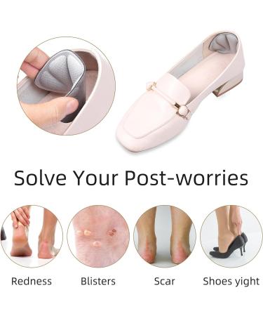 RFWIN 6 Pairs Heel Cushion Pads Anti-Slip Heel Grips & Inserts for Comfortable Shoes - Men and Women Foot Cushion Pads - 6 Pairs Black/Grey/Beige - Buy Online on GoSupps.com