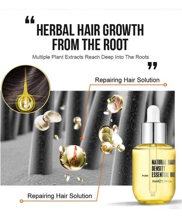 Hair Growth Essence Oil Natural Hair Density Essential Oil Hair Growth Essence Oil. - Buy Online on GoSupps.com