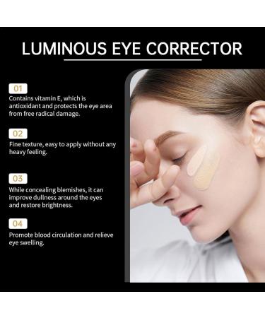  Weqizuerqi 2X Under Eye Concealer Luminous Eye Concealer SPF 41 Anti Aging Tinted Eye Cream Waterproof Full Coverage Concealer For Mature Skin - Buy Online on GoSupps.com