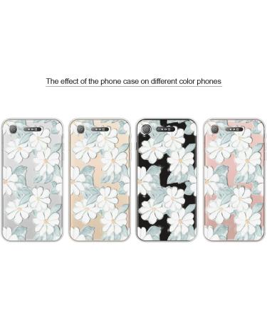 Morechioce Sony Xperia XZ1 Case - Ultra Thin Transparent Silicone Flower Design Crystal Clear Protective Cover & Bumper - Buy Online on GoSupps.com