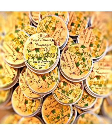 JASMINE Perfume - Eau de Parfum - Solid Balm - Natural Essential Oils Aromatherapy Fragrance (Grandiflorum Sambac Gardenia Magnolia White Champaca) Travel Size Party Guest Favors Gifts - Buy Online on GoSupps.com