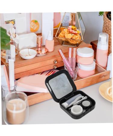 Shop HOMSFOU Contact Lens Case Set - Stylish Glasses Holder with Mirror & Rhinestones for International Shipping - Buy Online on GoSupps.com