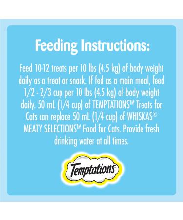 TEMPTATIONS Adult Cat Treats Tempting Tuna Flavour 180g (10 Pack) 180 g (Pack of 10) Tuna - Buy Online on GoSupps.com