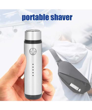 Mini USB Shaver Hypoallergenic Electric Shaver for Men (Silver) - Buy Online on GoSupps.com