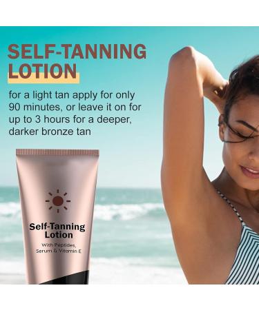 Tone Organic Skincare Hydrating Sunless Tanner 125ml Moisturizing Self Tanning Cream Sunless Tanner Tanning Lotion for Deep Skin Tone - Buy Online on GoSupps.com