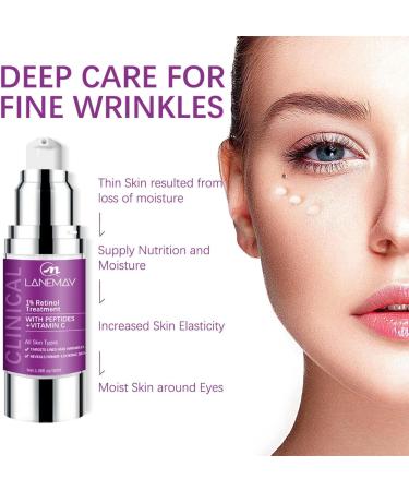 Vitamin C + Retinol Eye Cream Eye Cream for Dark Circles and Bags Under Eyes Anti Aging Eye Cream Collagen Eye Cream Reduces Fine Lines Wrinkles - Buy Online on GoSupps.com