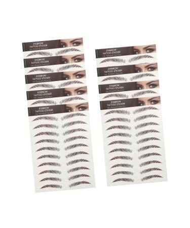 Beavorty 27 Sheets Waterproof Eyebrow Stickers Eyebrow Makeup Sticker Imitation Eyebrow Sticker Eyebrow Lines