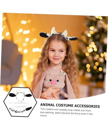 TOGEVAL 1 Set Cartoon Animal Ears Animal Headband Ears Headband Cow Tail Props Animal Costume Cow Costume for Cosplay Stuffed Animals Costume Cosplay Cow Props Tails Costume Animal Tail - Buy Online on GoSupps.com