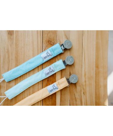 Binky Clip 3 Pack Set - Bennie by Copper Pearl | Stylish and Secure Pacifier Holder - Buy Online on GoSupps.com