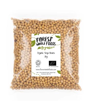 Forest Whole Foods - Organic Soya Beans (1kg) 1 kg (Pack of 1)