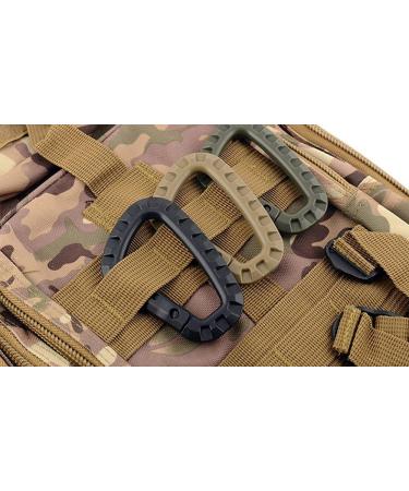 EKLORN 6pcs Plastic D-Ring Carabiner Hooks for Backpack Outdoors + Free Cable Organizer - Black - Buy Online on GoSupps.com