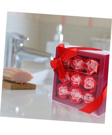 ABOOFAN 2 Boxes Soap Flower Artificial Soap Rose Essential Oil Gifts Birthday Gift Wedding Oil Rose Soap Bridal Gift Festival Soap Rose Bride Rose Box Roses Redx2pcs 14.5x14.5cmx2pcs - Buy Online on GoSupps.com