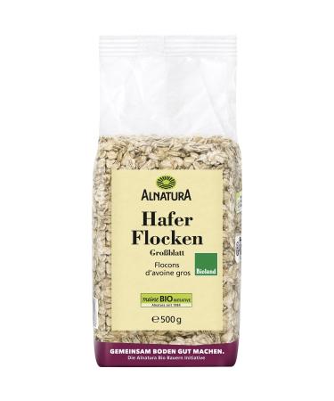 ALNATURA Flocons d Avoine Gourmands et Naturels Texture Tendre pour Recettes Saines (500g) - Le Lot De 4