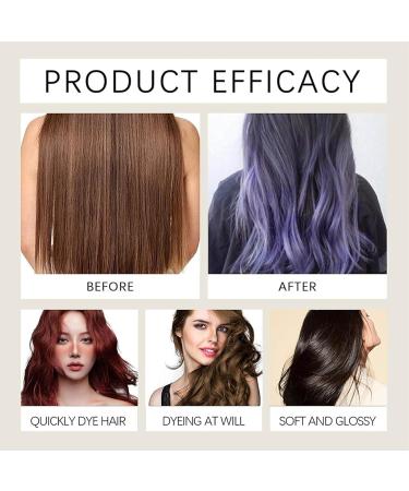P-olar Hair Dye Shampoo Instant Hair Dye Shampoo Long Lasting Hair Dye Shampoo Reduce Gray (Dark Brown) - Buy Online on GoSupps.com