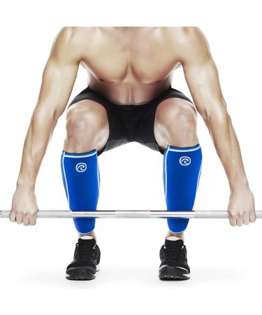 Rehband Neoprene Calf Bandage - Compression for Shin Protection | XS Blue - 1 Pair | International Shipping - Buy Online on GoSupps.com