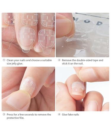 360 Pcs Transparent Nail Tabs | Double-Sided Self-Adhesive Tapes for Clear DIY Manicure Decoration - Buy Online on GoSupps.com