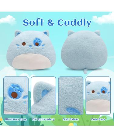 Yamepuia Blueberry Cat Plush Pillow - Soft Stuffed Animal Toy for Kids - Christmas Birthday Gift - Buy Online on GoSupps.com