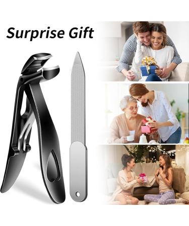 Toe Nail Clippers for Thick Nails Seniors Wide Jaw Opening Nail Clippers Ergonomic Toenail Clipper with Ear Cleaner Ear Wax Remover for Men Stainless Steel Ear Wax Removal Kit Fingernail Clippers - Buy Online on GoSupps.com