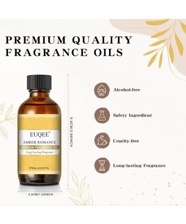 EUQEE Amber Romance Fragrance Oil 60ml - Aromatherapy Essential Oil for Diffusers & Candle Making - Buy Online on GoSupps.com