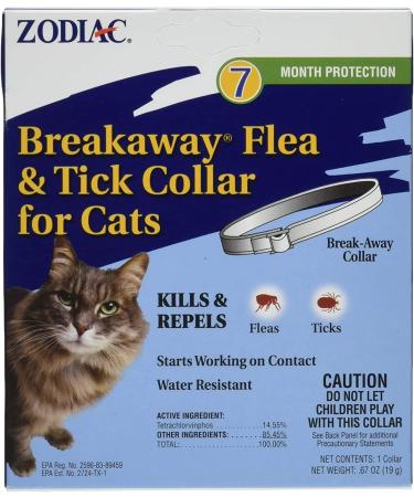 Zodiac Breakaway Flea & Tick Collar for Cats - 7 Month Supply (Pack of 3) - Buy Online on GoSupps.com