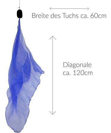 Diabolo UV Glow Poi Blue - Angel Wings Soft Spinning Pois for Beginners & Professionals | 60cm Spiral Pois - Buy Online on GoSupps.com