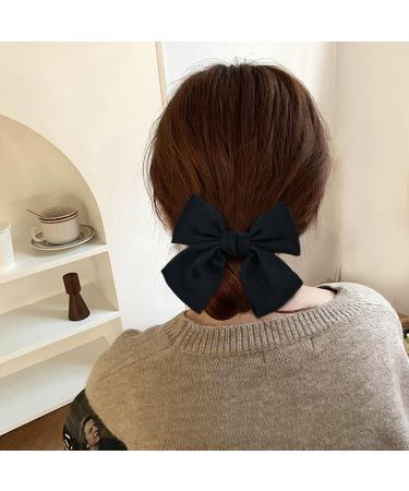 Cinaci 15 Pieces 18cm/7" Big Oversized Silky Satin Hair Bows for Women Large Bow Automatic Spring Hair Clips French Barrettes Accessories for Women Girls Teens Kids - Buy Online on GoSupps.com