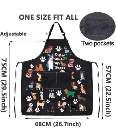 BNQL Dog Care Apron - Waterproof & Cute Cooking Apron for Dog Trainers & Groomers | Perfect Gifts for Dog Lovers - Buy Online on GoSupps.com