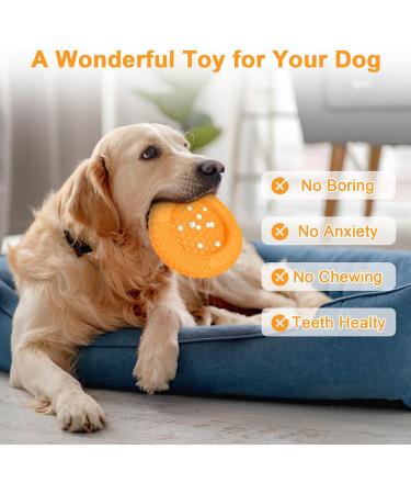 PCEOTLLAR Dog Toys for Aggressive Chewers - Durable Natural Rubber Interactive K Toy for Medium & Large Dogs - Perfect for Playtime & Chewing - Orange - Buy Online on GoSupps.com