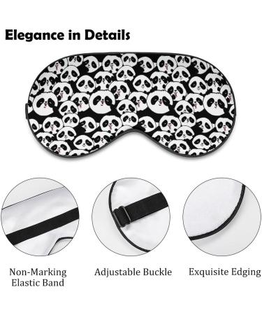 Buy Cute Panda Sleep Mask for Women | Adjustable Eye Shades with Elastic Strap - Perfect for Travel & Relaxation - Buy Online on GoSupps.com