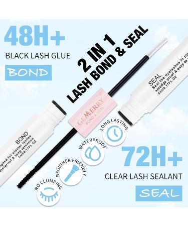 144Pcs Cluster Eyelash Extension Kit - D Curl 8-16mm DIY Individual Lash Kit with Bond, Seal, Glue Remover, and Tweezers - GEMERRY B-KIT B02-D - Buy Online on GoSupps.com