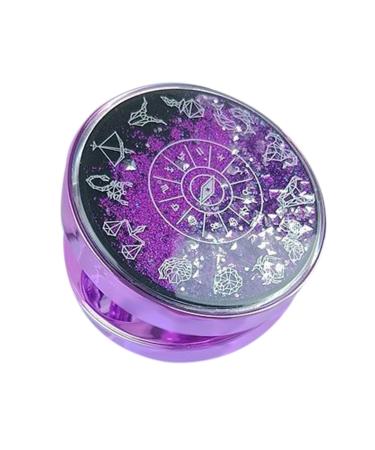 Lentil storage container contact lens container mini-box tank cute fashion contact lens tank portable travel glitter-luxury strike tab container opaque set (color: Blu Purple