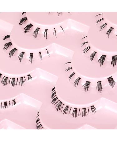 Yawamica Natural Bottom Lashes Strip Eyelashes - 2 Styles, 10 Pairs | Lower Fake Eyelashes - Buy Online on GoSupps.com