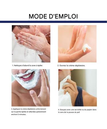 Cr me pilatoire Visage | 60ml Cr me pilatoire Homme Sans Douleur | Gel Visage Types de Peau Sensible S curitaire | Soin Beaut Personnel Jambes Poitrine Dos Zone - Buy Online on GoSupps.com