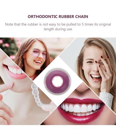 Faruta Jaw-Friendly Elastic Tooth Power Chains - Colorful Violet Braces Ligating Coils for Optimal Comfort and Performance - Buy Online on GoSupps.com
