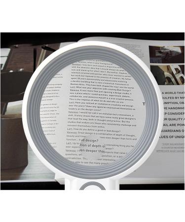 Lighted Magnifying Glass 5X 12X 3 Brightness Gears Handheld Magnifying Glass for Antiques Appreciation - Buy Online on GoSupps.com