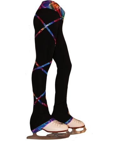 Ice Fire Criss Cross Pants - Silver Sky | Size 10-12 Years | Figure Skating Apparel - Buy Online on GoSupps.com