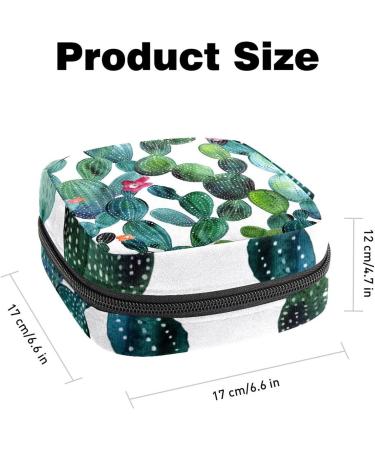 Shop Women's Bonds Storage Bags - Watercolor Cactus Flower Portable Feminine Product Kit | International Shipping - Buy Online on GoSupps.com