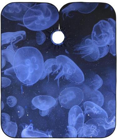 Waterproof Barber Cape - Blue Cheetah Haircut Bib for Men & Women | Unisex Hair Cutting Cape for Salon & Home Use - Buy Online on GoSupps.com