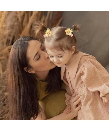 12PCS Flower Baby Hair Clips - Cute Accessories for Baby Girl | Perfect for Photo Shoots, Family Photography, Baby Shower, Birthday Party | Daily Matching Clips - Buy Online on GoSupps.com