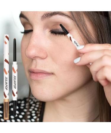 Eyeliner Pencil - Makeup Cream Gel Texture with Brush - Quick Drying Eye Liner Long Lasting Eye Pencil Makeup Supplies Fanelod Novelty Orange - Buy Online on GoSupps.com