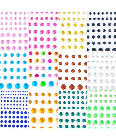 Colorful Rhinestone Stickers for Eyes Nails Face & Body | 3D Self-Adhesive Designs - Shop Internationally - Buy Online on GoSupps.com