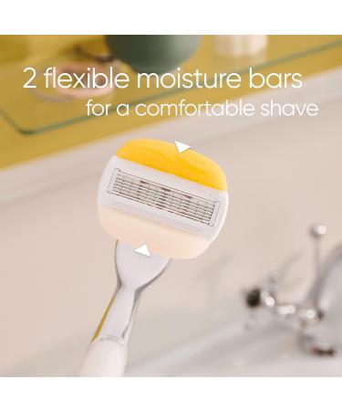 Gillette Venus ComfortGlide Coconut with Olay Women's Razor + 8 Blade Refills, Vitamin E, Gel Bars - Smooth & Comfortable Shave - Buy Online on GoSupps.com