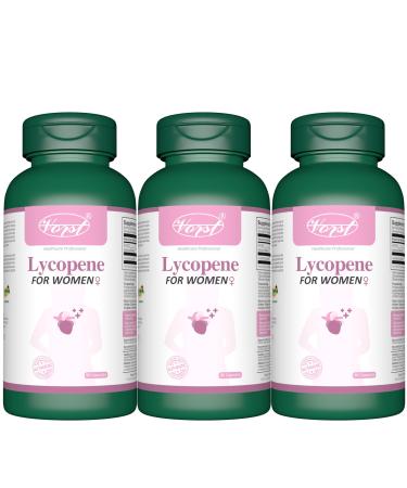 VORST Lycopene Supplement for Women 3 x 90 Capsules | Powder Pills | 3 Bottles 270 count (Pack of 1)