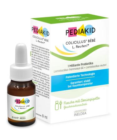 Pediakid - Colicillus B b L. Reuteri - Dietary supplements with 2 probiotics tribes - limited abdominal pain in infants - 1 bottle with dosing pipette 8 ml (1 Pack)