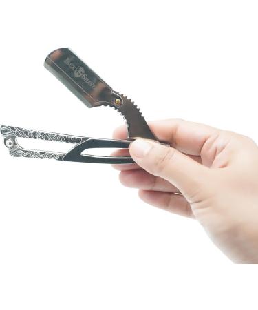 Jack Shaver Cut Throat Razor Kit Professional Barber Razor for Men Shavette With Leather Cover Premium Straight Edge Razor Quality Edge Moustache-Silver - Buy Online on GoSupps.com